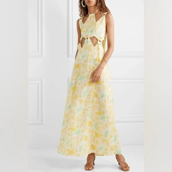 cult gaia | Dresses | Cult Gaia Sabine Maxi Linen Dress | Poshmark